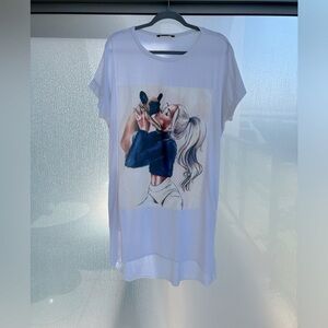 SHEINTeeShirtDressTeewithPockets